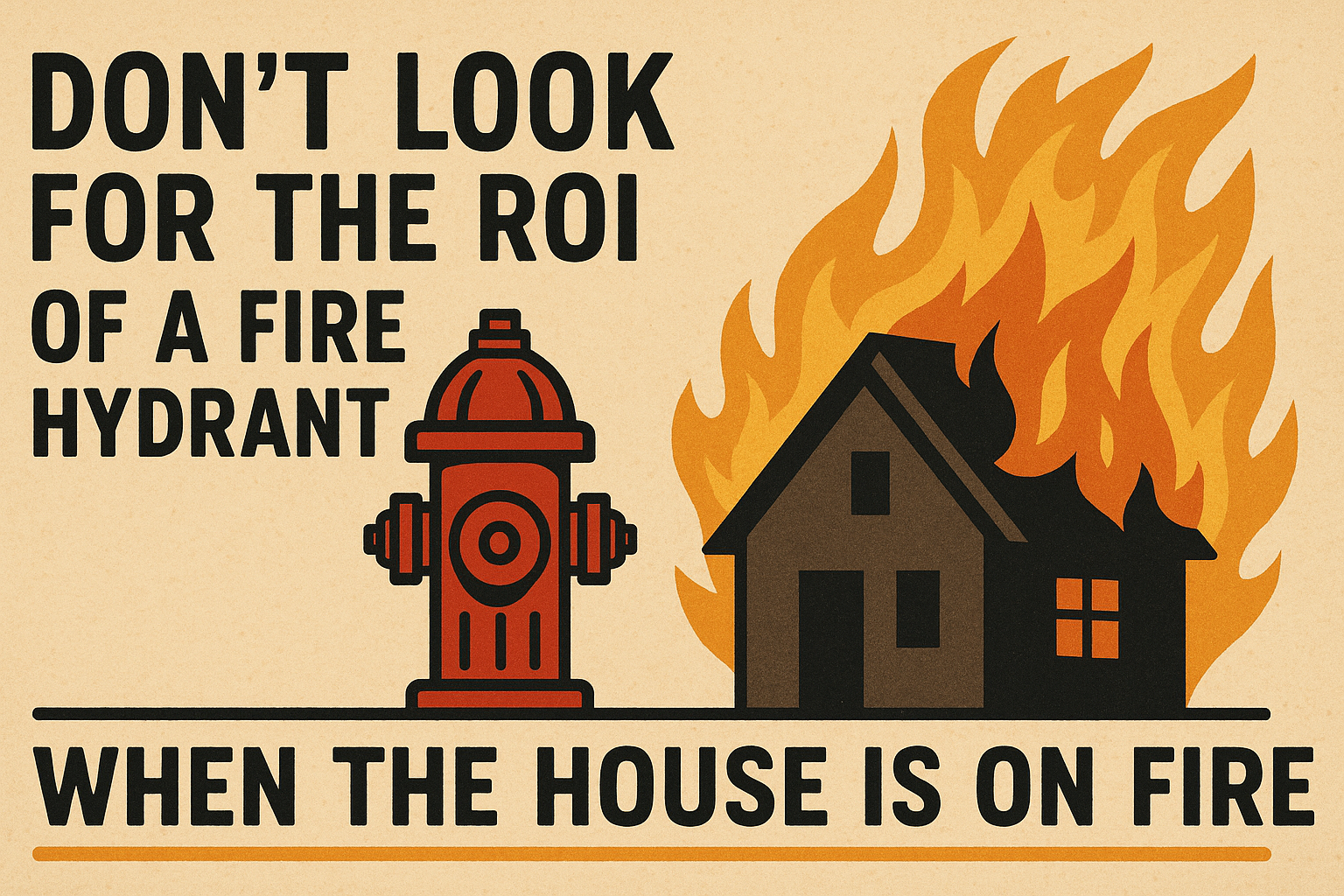 Don’t Look for the ROI of a Fire Hydrant When the House Is on Fire